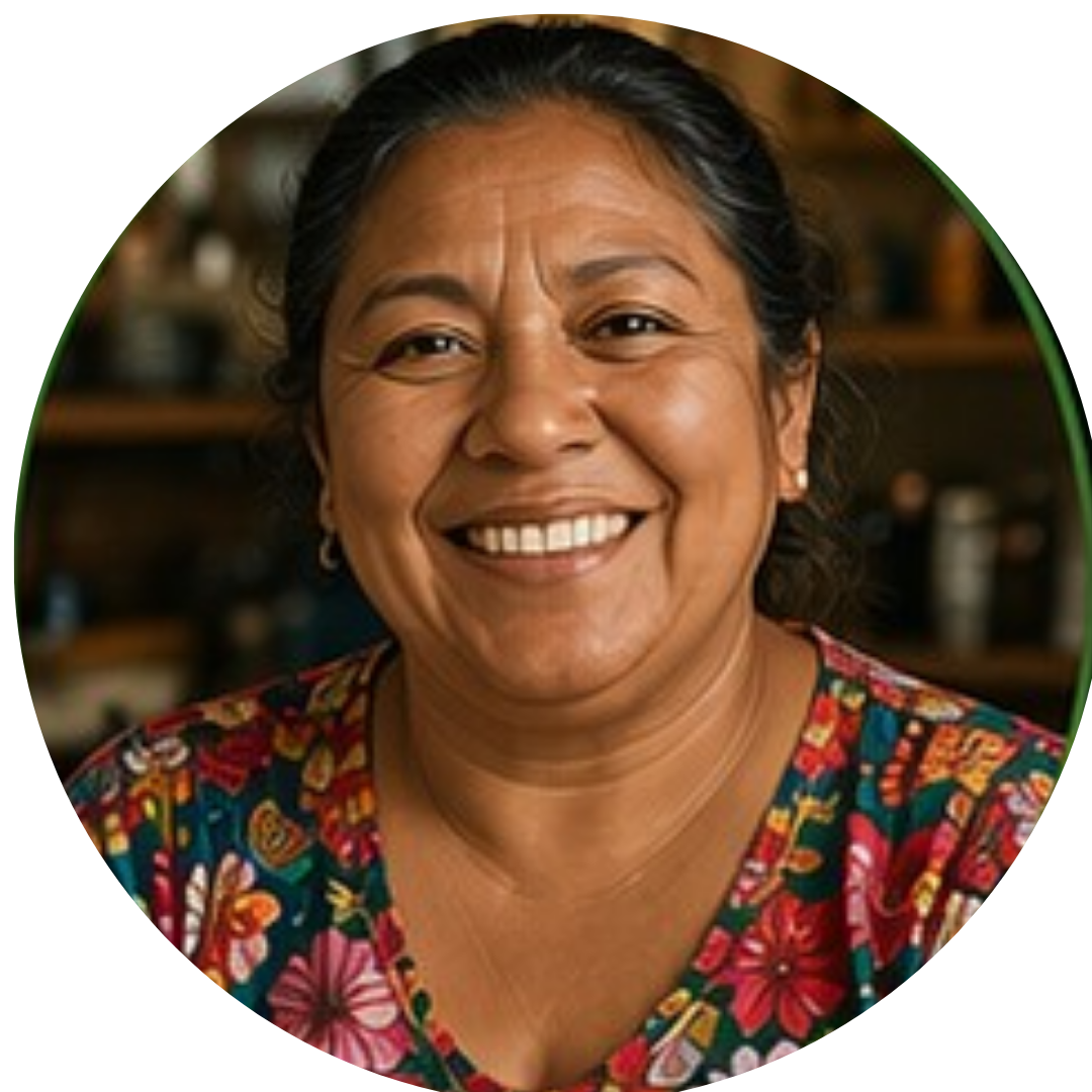 Patricia, vendedora de comida a domicilio en Guadalajara