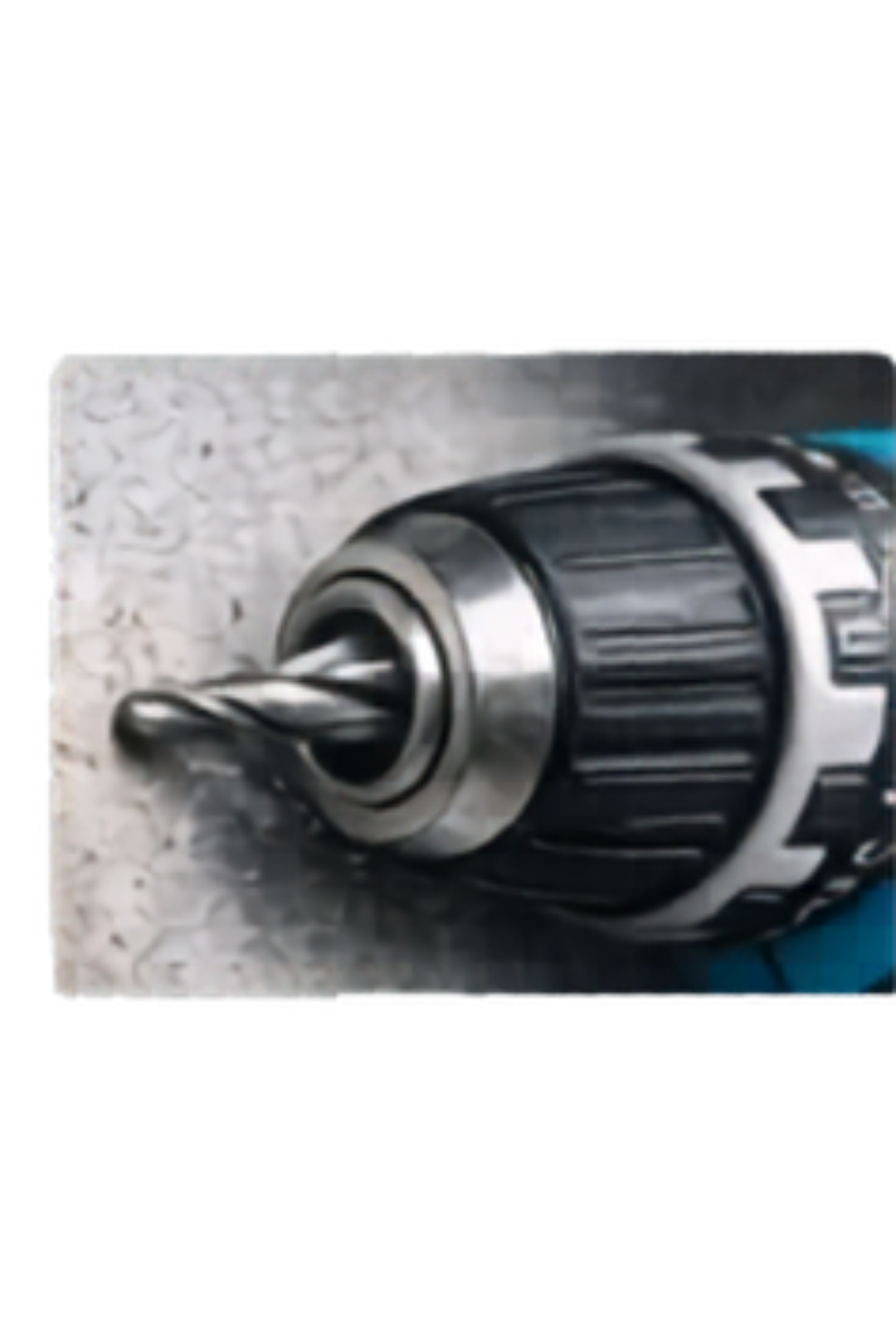 Detalle del mandril metálico de 10 milímetros del taladro DRILL 36V